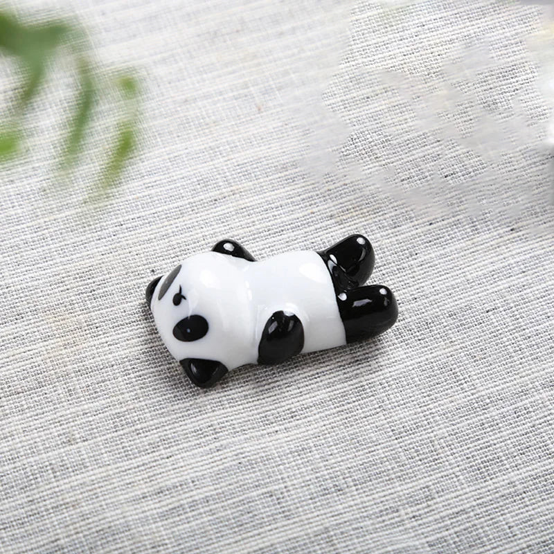 Chinese Style Chopstick Panda Chopstick Rest Creative Cute Ceramic Chopsticks Holder Stand Kitchen Supplies Tableware Utensil