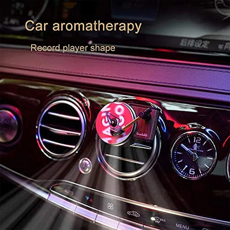 Car Air Freshener Record Player Turntable Car Perfume Clip Vinyl Phonograph Air Vent Outlet Aromatherapy Clip Smell Diffuser