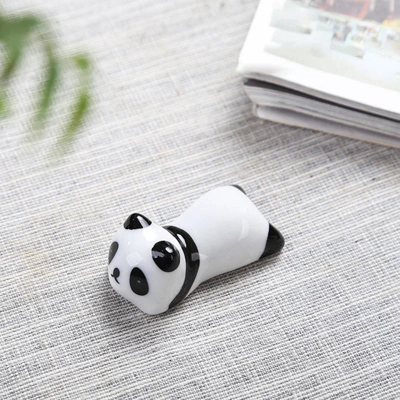 Chinese Style Chopstick Panda Chopstick Rest Creative Cute Ceramic Chopsticks Holder Stand Kitchen Supplies Tableware Utensil