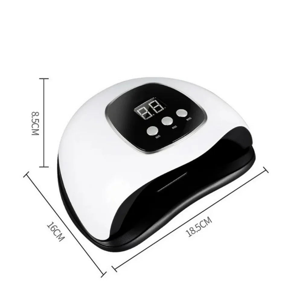 UV Light for Nails, 48W LED Nail Light for Gel Polish, Fast Nail Dryer with Automatic Sensor, 24 Beads Fast Curing Portable Nail Dryer, Timer Setting, Fingernail and Toenail, White