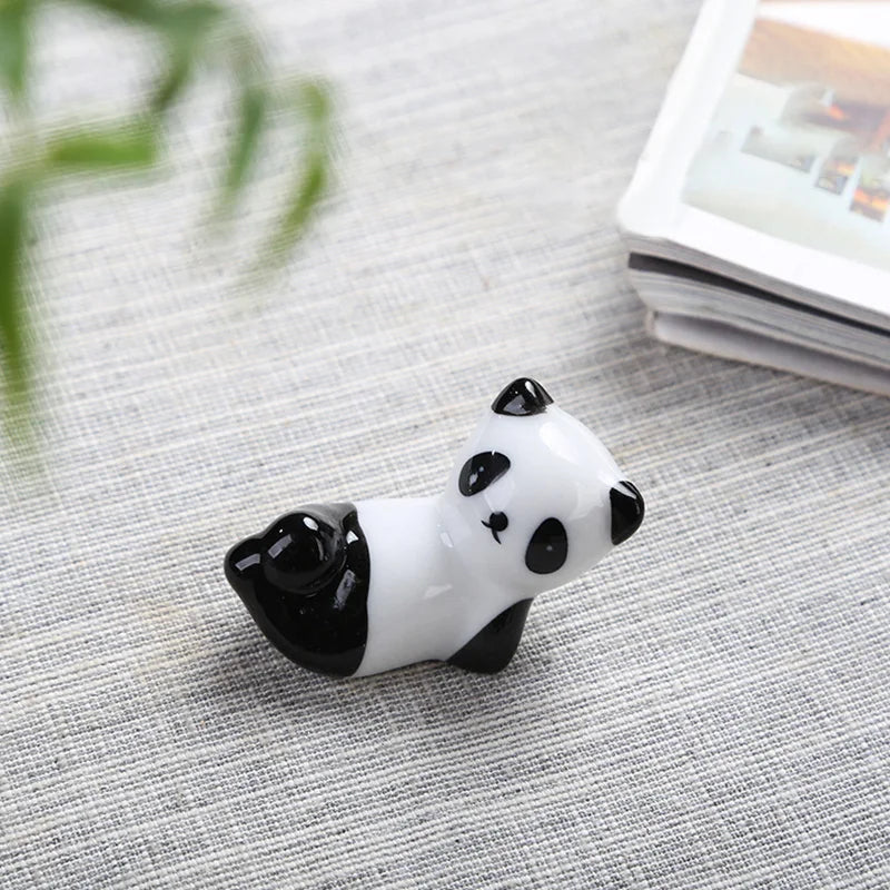 Chinese Style Chopstick Panda Chopstick Rest Creative Cute Ceramic Chopsticks Holder Stand Kitchen Supplies Tableware Utensil