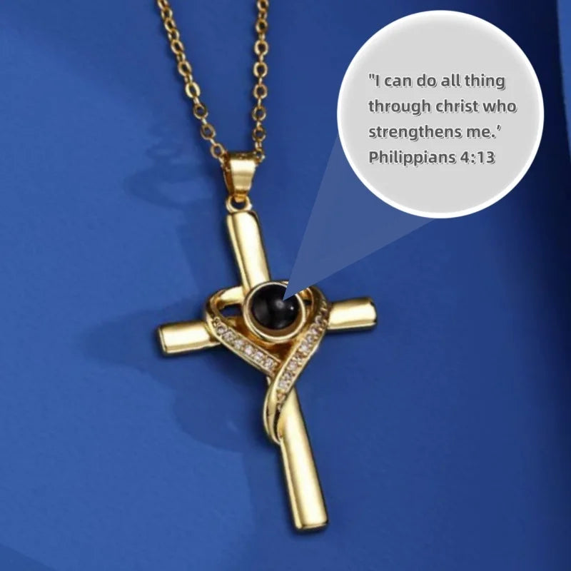 Faith's Secret: Eternal Holy Cross with Personalized Scripture