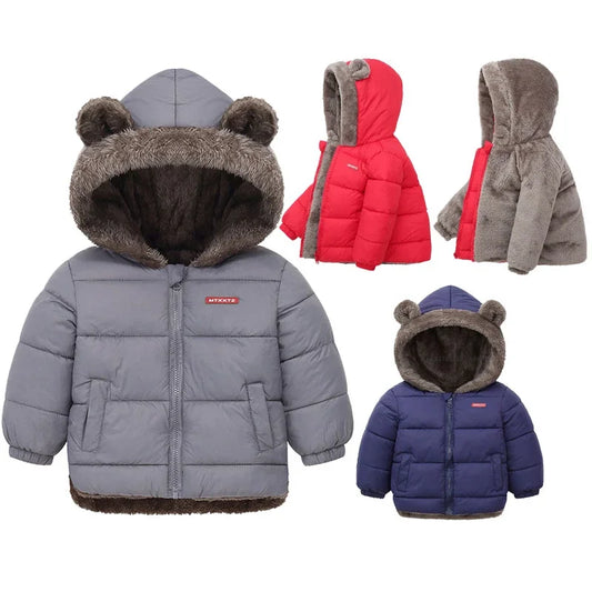 Hooded Cotton Fleece Jacket