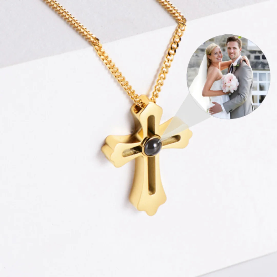 Faith's Secret: Eternal Holy Cross with Personalized Scripture