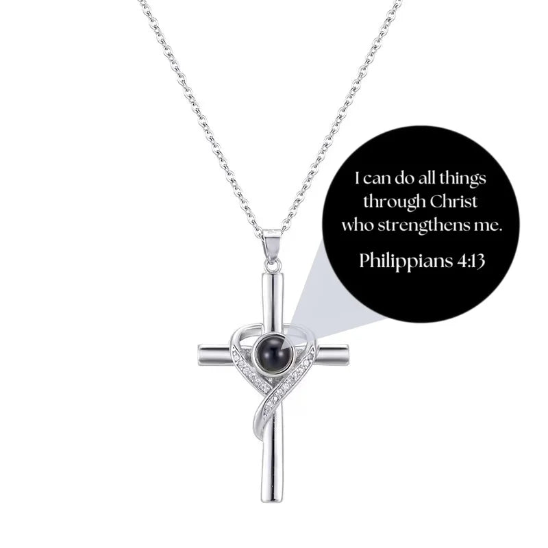 Faith's Secret: Eternal Holy Cross with Personalized Scripture