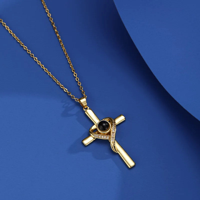 Faith's Secret: Eternal Holy Cross with Personalized Scripture