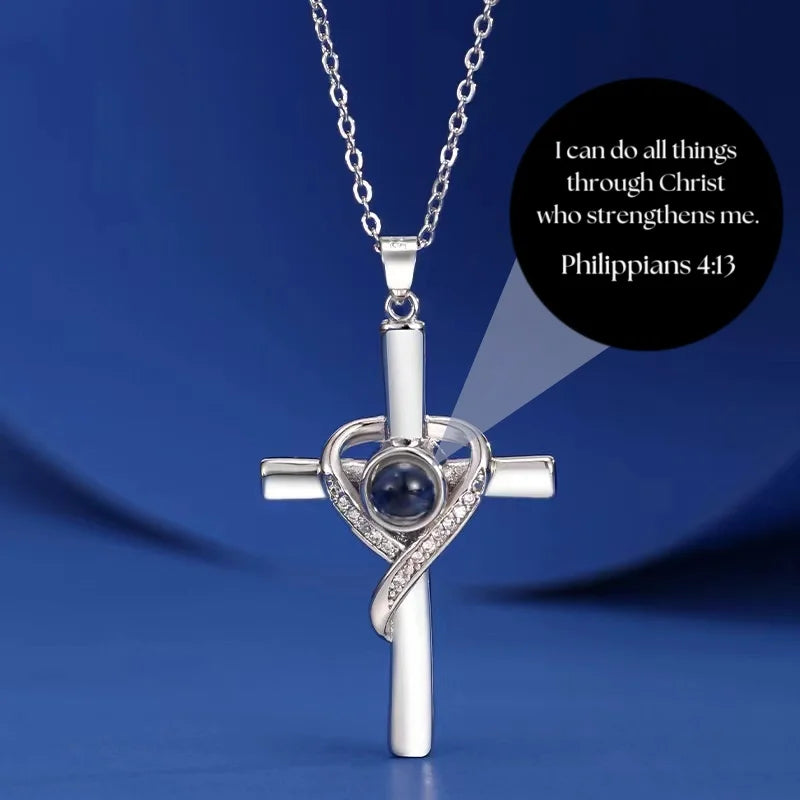 Faith's Secret: Eternal Holy Cross with Personalized Scripture