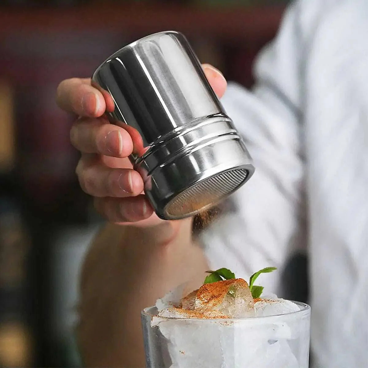 Stylish Stainless Steel Spice Dispenser for Gourmet Chefs