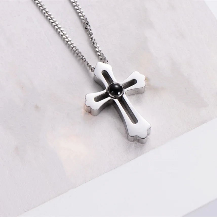 Faith's Secret: Eternal Holy Cross with Personalized Scripture