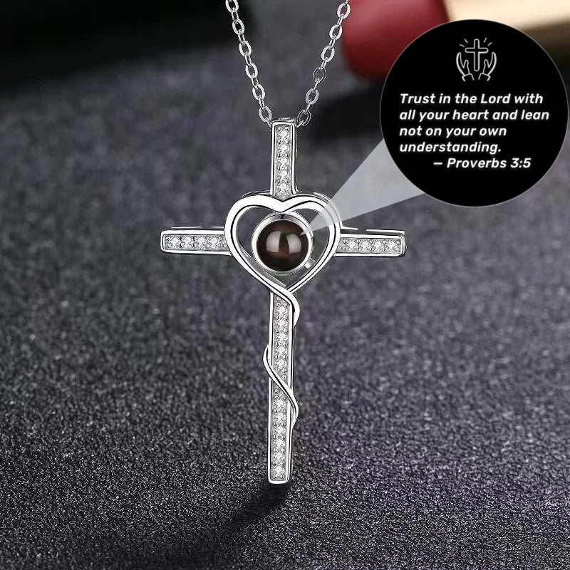 Faith's Secret: Eternal Holy Cross with Personalized Scripture