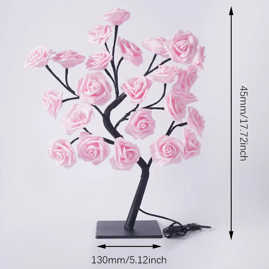 24 LED Rose Tree Lights – A Touch of Elegance and Warm Glow for Every Occasion