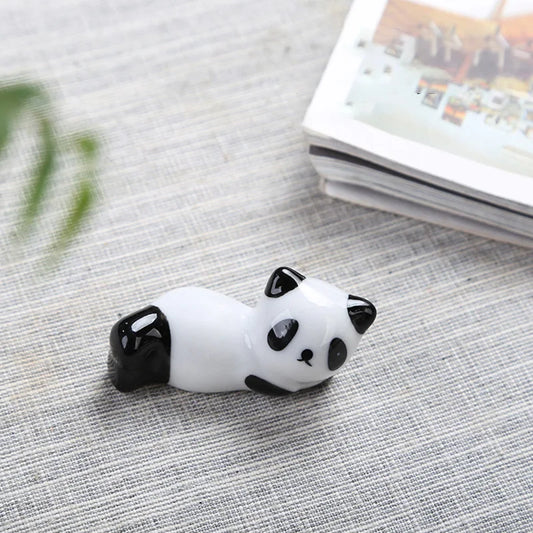 Chinese Style Chopstick Panda Chopstick Rest Creative Cute Ceramic Chopsticks Holder Stand Kitchen Supplies Tableware Utensil