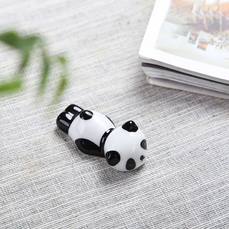 Chinese Style Chopstick Panda Chopstick Rest Creative Cute Ceramic Chopsticks Holder Stand Kitchen Supplies Tableware Utensil